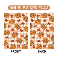 Anti-Trump Autumn Pumpkin Protest Garden Flag, Thanksgiving Resist Fascism Yard Flag, Subtle Political Decor, Harvest Fall Outdoor Flag