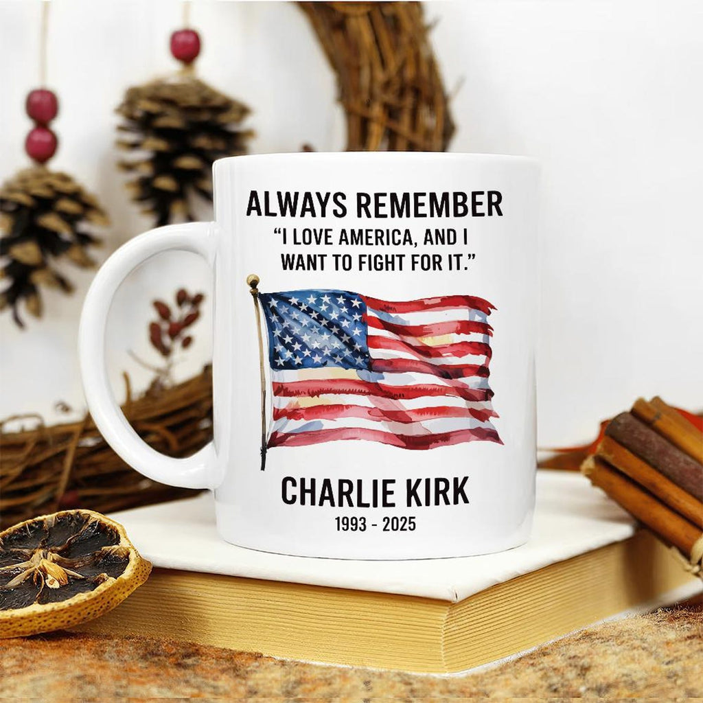 A True Patriot Charlie Kirk Ceramic Mug, Justice for Charlie Coffee Cup, Charlie Kirk Freedom Mug, Charlie Kirk Is My Hero Gift Idea