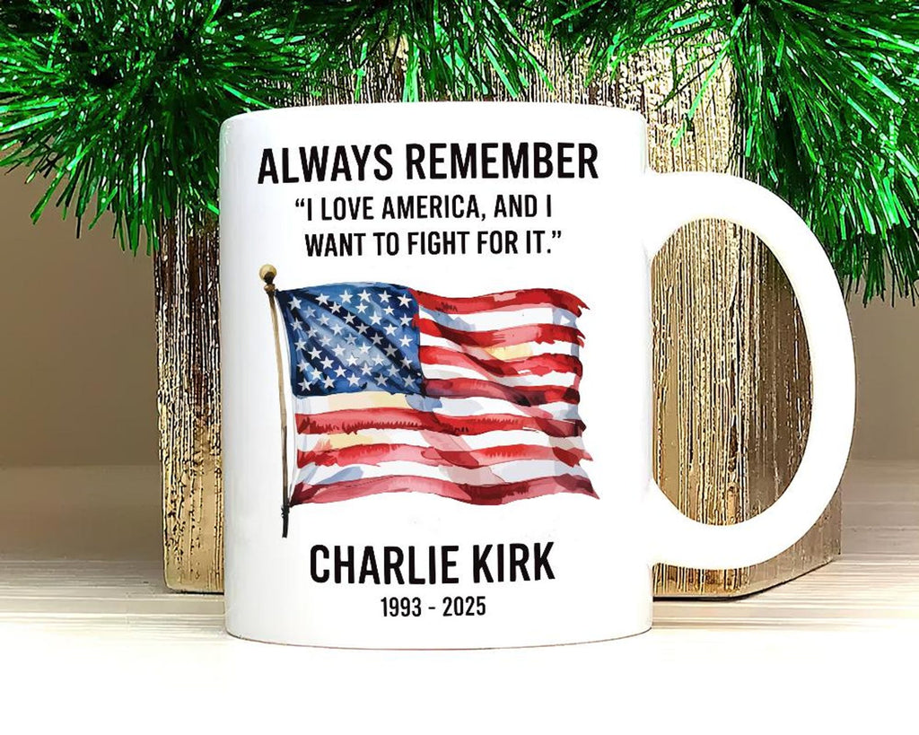 A True Patriot Charlie Kirk Ceramic Mug, Justice for Charlie Coffee Cup, Charlie Kirk Freedom Mug, Charlie Kirk Is My Hero Gift Idea
