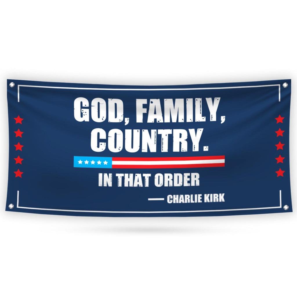 Charlie Kirk Is My Hero Banner Sign, Justice For Charlie Kirk Political Sign, A True Patriot Charlie Kirk Vinyl Banner with Metal Grommets