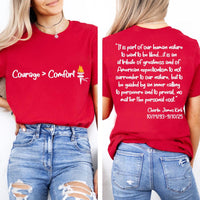 Charlie Kirk Freedom Sweatshirt, A True Patriot Charlie Kirk Shirt, Charlie Kirk Is My Hero Sweatshirt, Front Back