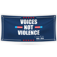 Charlie Kirk Is My Hero Banner Sign, Justice For Charlie Kirk Political Sign, A True Patriot Charlie Kirk Vinyl Banner with Metal Grommets