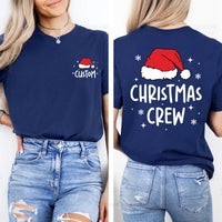 Custom Christmas Crew Sweatshirt, Personalized Christmas Party Shirt, Family Matching Sweatshirt, Front Back