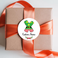 Personalized Christmas Present Labels, Custom Vinyl Sticker Sheets, Xmas Gift Name Tags, Holiday Wrapping Labels, Any Name Stickers