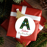 Personalized Christmas Present Labels, Custom Vinyl Sticker Sheets, Xmas Gift Name Tags, Holiday Wrapping Labels, Any Name Stickers