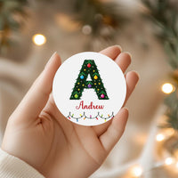 Personalized Christmas Present Labels, Custom Vinyl Sticker Sheets, Xmas Gift Name Tags, Holiday Wrapping Labels, Any Name Stickers