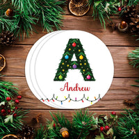Personalized Christmas Present Labels, Custom Vinyl Sticker Sheets, Xmas Gift Name Tags, Holiday Wrapping Labels, Any Name Stickers
