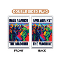 Portland Frog Anti-ICE Protest Garden Flag, Double Sided, No Kings In America, Protect Democracy, Anti-Trump Flag, Resist Fascism Flag