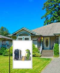 Portland Frog Anti-ICE Protest Garden Flag, Double Sided, No Kings In America, Protect Democracy, Anti-Trump Flag, Resist Fascism Flag