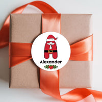 Personalized Christmas Present Labels, Custom Vinyl Sticker Sheets, Xmas Gift Name Tags, Holiday Wrapping Labels, Any Name Stickers