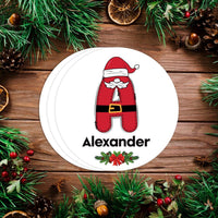 Personalized Christmas Present Labels, Custom Vinyl Sticker Sheets, Xmas Gift Name Tags, Holiday Wrapping Labels, Any Name Stickers