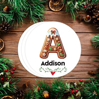Personalized Christmas Present Labels, Custom Vinyl Sticker Sheets, Xmas Gift Name Tags, Holiday Wrapping Labels, Any Name Stickers