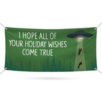 UFO Take Our Leaders Protest Banner Sign - Anti-Trump, No Kings, Protect Democracy, Resist Fascism Vinyl Banner with Metal Grommets