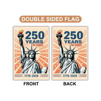 America 250 Anniversary 250 YEARS Protest Garden Flag, Double Sided, No Kings In America, Protect Democracy, Anti-Trump, Anti Fascist Flag