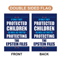 The Epstein Files Protest Garden Flag, Double Sided, No Kings In America, Protect Democracy, Anti-Trump Flag, Anti Fascist Flag