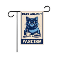 Cats Against Fascism Protest Garden Flag, Double Sided, No Kings In America Protest, Anti-Trump Flag, Resist Racism, Resist Fascism Flag
