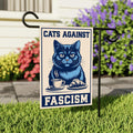 Cats Against Fascism Protest Garden Flag, Double Sided, No Kings In America Protest, Anti-Trump Flag, Resist Racism, Resist Fascism Flag