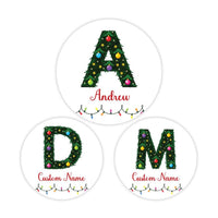 Personalized Christmas Present Labels, Custom Vinyl Sticker Sheets, Xmas Gift Name Tags, Holiday Wrapping Labels, Any Name Stickers
