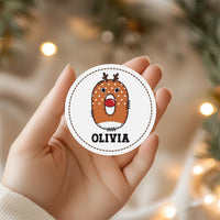 Personalized Christmas Present Labels, Custom Vinyl Sticker Sheets, Xmas Gift Name Tags, Holiday Wrapping Labels, Any Name Stickers