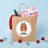 Personalized Christmas Present Labels, Custom Vinyl Sticker Sheets, Xmas Gift Name Tags, Holiday Wrapping Labels, Any Name Stickers