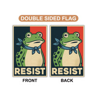 Portland Frog Anti-ICE Protest Garden Flag, Double Sided, No Kings In America, Protect Democracy, Anti-Trump Flag, Resist Fascism Flag
