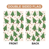 Subtle Anti-Trump Christmas Garden Flag, F*ck Trump, Resist Fascism Yard Flag, Protest MAGA Political Decor, Christmas Tree Outdoor Flag
