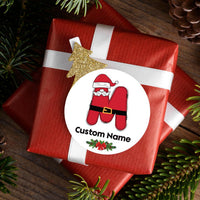 Personalized Christmas Present Labels, Custom Vinyl Sticker Sheets, Xmas Gift Name Tags, Holiday Wrapping Labels, Any Name Stickers