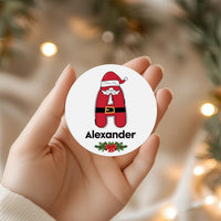 Personalized Christmas Present Labels, Custom Vinyl Sticker Sheets, Xmas Gift Name Tags, Holiday Wrapping Labels, Any Name Stickers