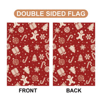 Subtle Anti-Trump Christmas Garden Flag, F*ck Trump, Resist Fascism Yard Flag, Protest MAGA Political Decor, Xmas Candy Canes Outdoor Flag