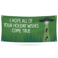 UFO Take Our Leaders Protest Banner Sign - Anti-Trump, No Kings, Protect Democracy, Resist Fascism Vinyl Banner with Metal Grommets