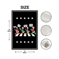 Resistance Silly Goose Christmas Protest Garden Flag, Double Sided, No Kings In America, Protect Democracy, Anti-Trump, Anti Fascist Flag