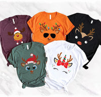 Funny Reindeer Shirt, Christmas Group Shirt, Winter Family Tee