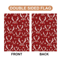 Subtle Anti-Trump Christmas Garden Flag, F*ck Trump, Resist Fascism Yard Flag, Protest MAGA Political Decor, Christmas Lights Outdoor Flag