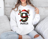 Personalized Christmas Cousin Hoodie, Matching Family Xmas Lights Shirt, Custom Name Christmas Hoodie