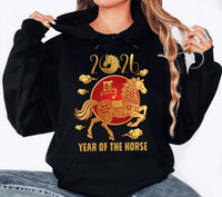 Happy Chinese New Year 2026 Hoodie, Year of The Horse 2026 Shirt, New Year Family Hoodie