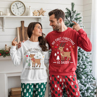 Baby’s First Christmas 2025 Sweatshirt, Matching Family Christmas Shirt, First Christmas as Mommy Daddy Sweatshirt