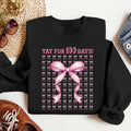 100 Days of School Sweatshirt, 100 Day Shirt, Yay 100th Day of School Celebration Gift, Retro Teacher Sweatshirt