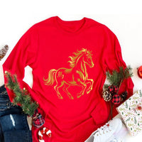 Happy Chinese New Year 2026 Long Sleeve Shirt, Year of The Horse 2026 Shirt, New Year Family Tee