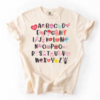 Teacher Valentine Shirt, Valentine’s Day Alphabet Shirt, Kindergarten Teacher Tee