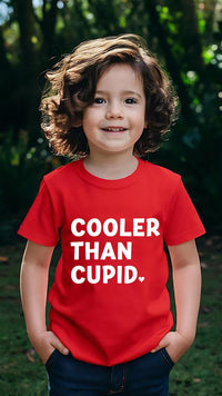 Cooler Than Cupid Shirt, Funny Valentine Kids Tee, Boys Valentine’s Day Shirt