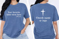 Custom Christian Shirt, Bible Verse Shirt, Church Logo Tee, Front Back