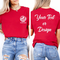 Custom Logo Shirt, Personalized Shirt, Customized Text Tee, Front Back