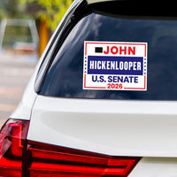 John Hickenlooper For Colorado Senate 2026 Vinyl Sticker, Vote Hickenlooper Decal, Colorado Senate Elections 2026 Bumper Sticker, 6" x 4.5"