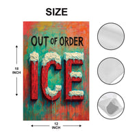 ICE Equals American Gestapo Garden Flag, Double Sided, Resist Hate Flag, Anti-Trump, Funny Anti-Trump Anti-Elon Flag, Political Flag