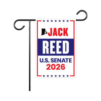 Jack Reed For Rhode Island Senate 2026 Garden Flag, Double Sided, 2026 Senate Flag, Elections Flag, Anti-Trump, Race Red White & Blue Flag