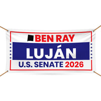 Ben Ray Luján For New Mexico U.S. Senate Banner Sign, 13 oz Waterproof US Senate Election 2026, Democratic Vinyl Banner With Metal Grommets