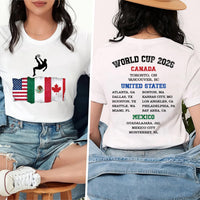 World Cup 2026 Shirt, USA World Cup Soccer Shirt, Canada Mexico USA Tee, Football Fan Shirt, Soccer World Cup Shirt, Fan Gifts, Front Back