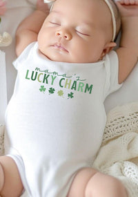Mama and Mama’s Lucky Charm Shirt, St. Patrick’s Day Matching Shirt, Lucky Mama Baby Tee
