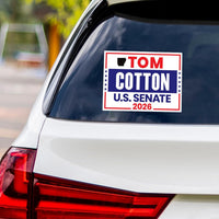 Tom Cotton For Arkansas Senate 2026 Vinyl Sticker, Vote Tom Cotton Decal, Arkansas Senate Elections 2026 Bumper Sticker, 6" x 4.5"