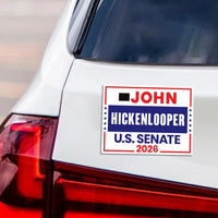 John Hickenlooper For Colorado Senate 2026 Car Magnet - Vote Hickenlooper Vehicle Magnet, Colorado Senate Elections 2026 Magnet - 6" x 4.5"